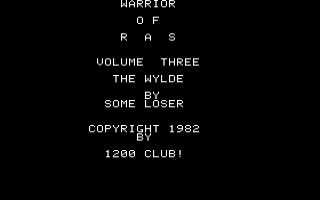 Warrior of Ras Vol. 3 - The Wylde